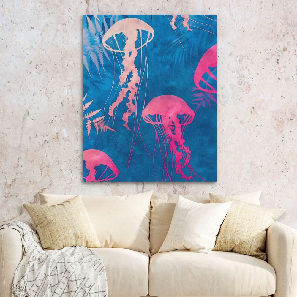 Coastal Jellies - Large Canvas Print