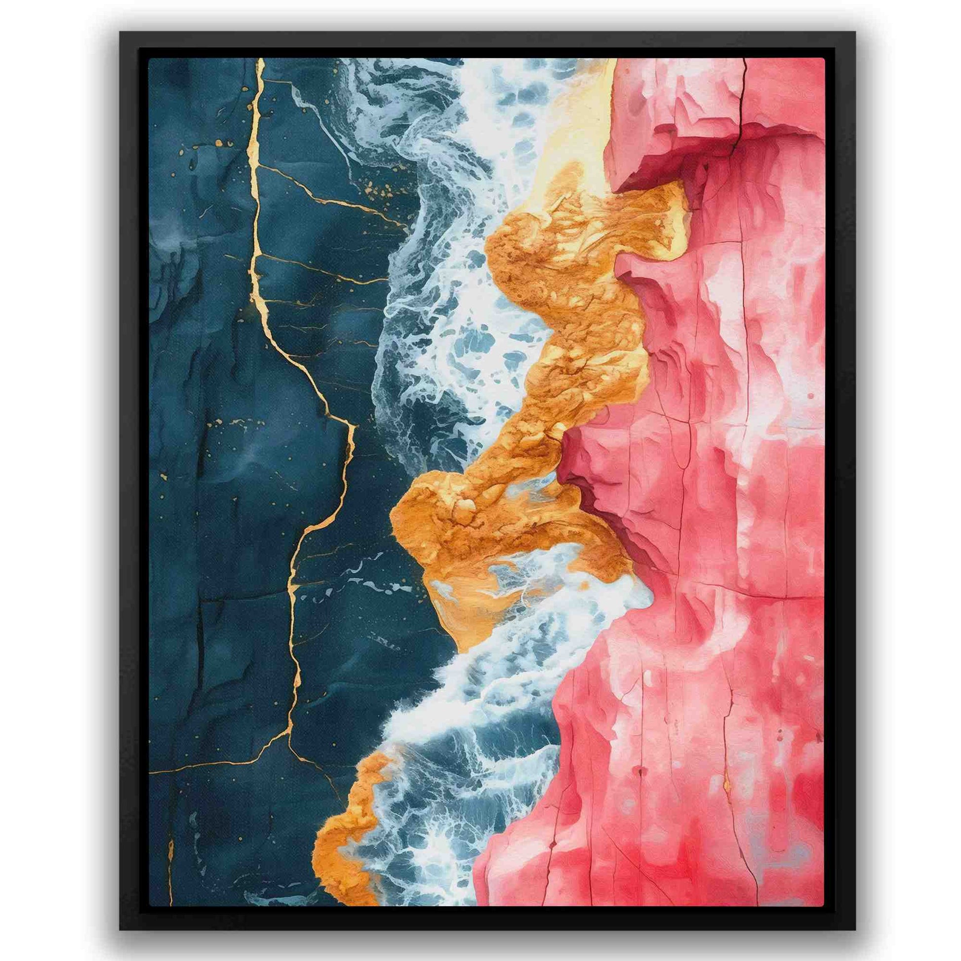 Coastal Layers - Cliff Canvas Print