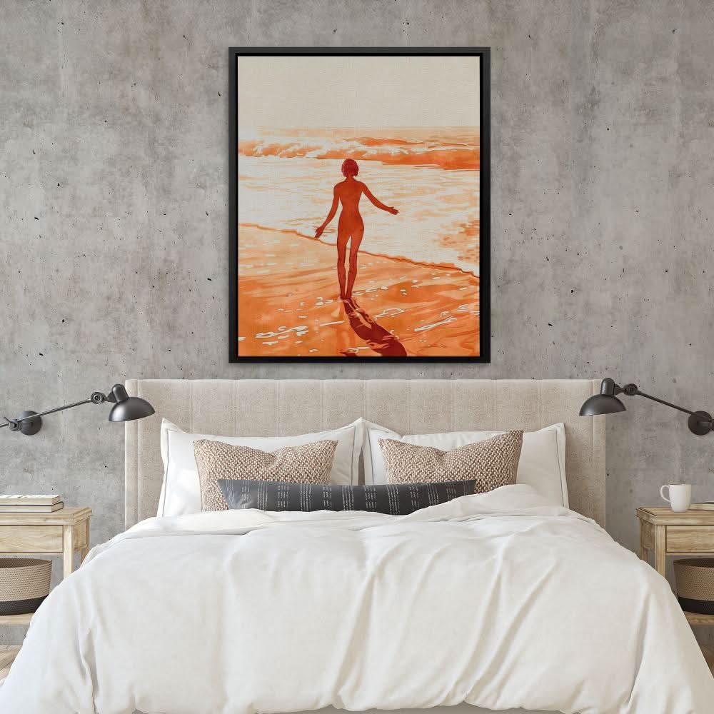 Coastal Memories - Abstract Earth Tones Canvas Wall Art