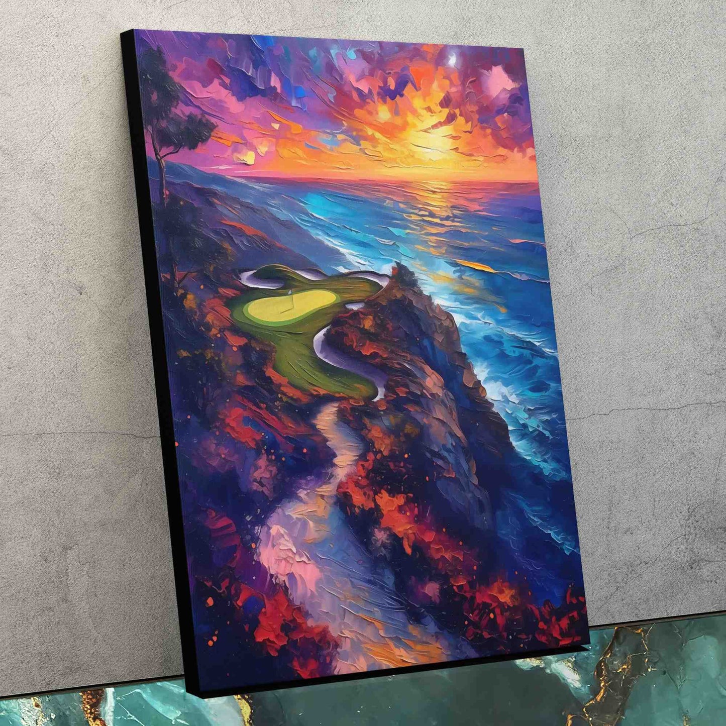 Coastal Par 3 - Large Canvas Print