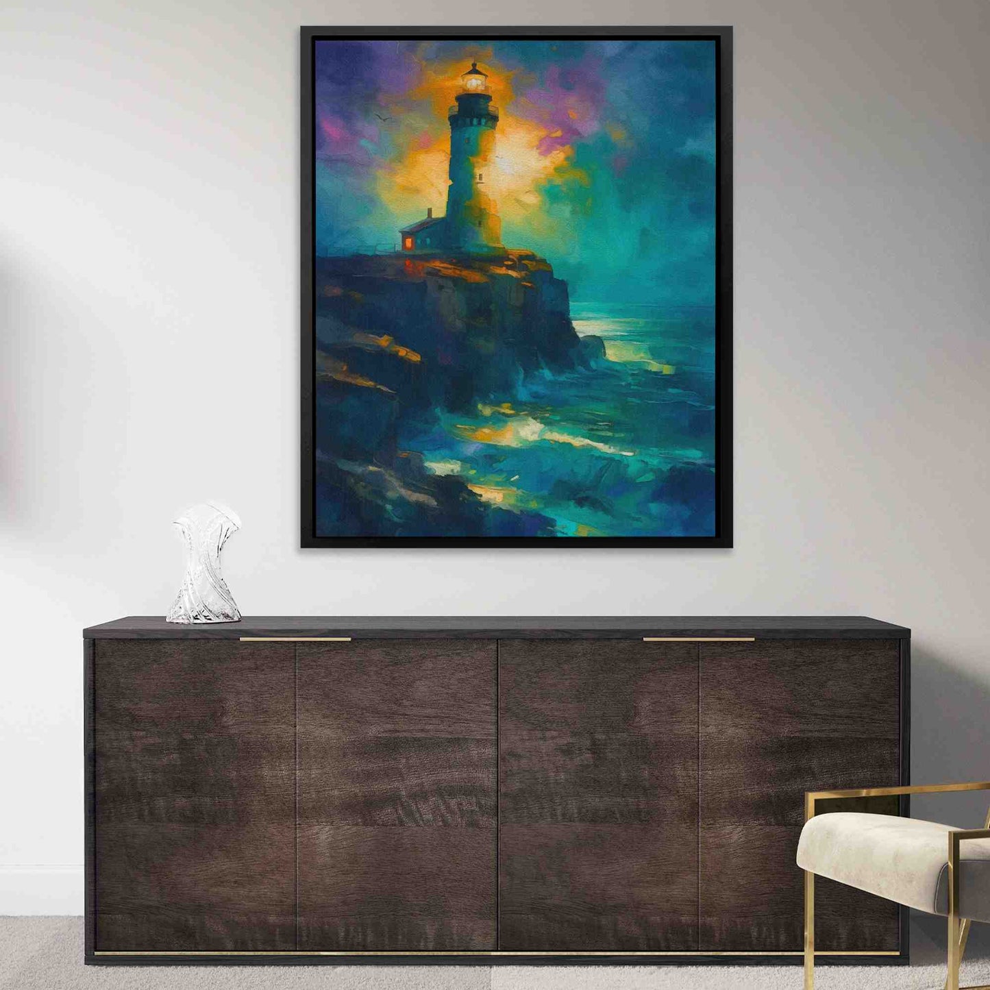Coastline Viewer - Purple Wall Art