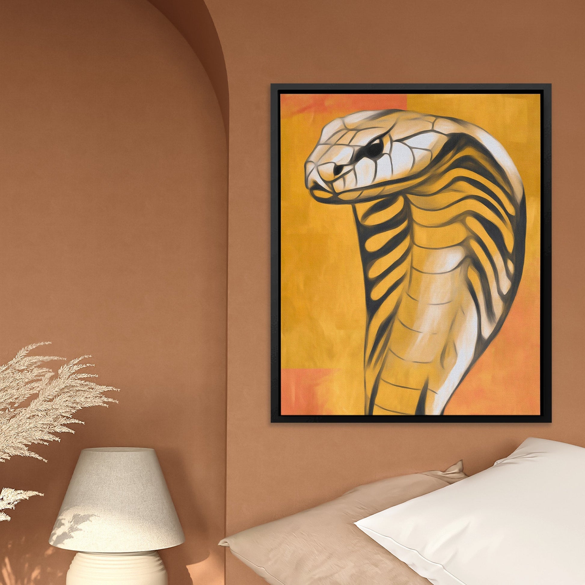 Cobra's Molten Strike - Luxury Wall Art
