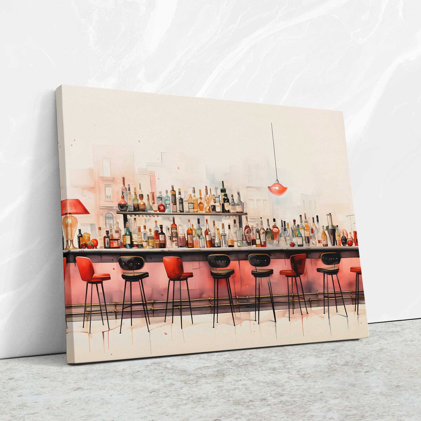 Cocktail Chronicles - Pink Cocktail Canvas Print