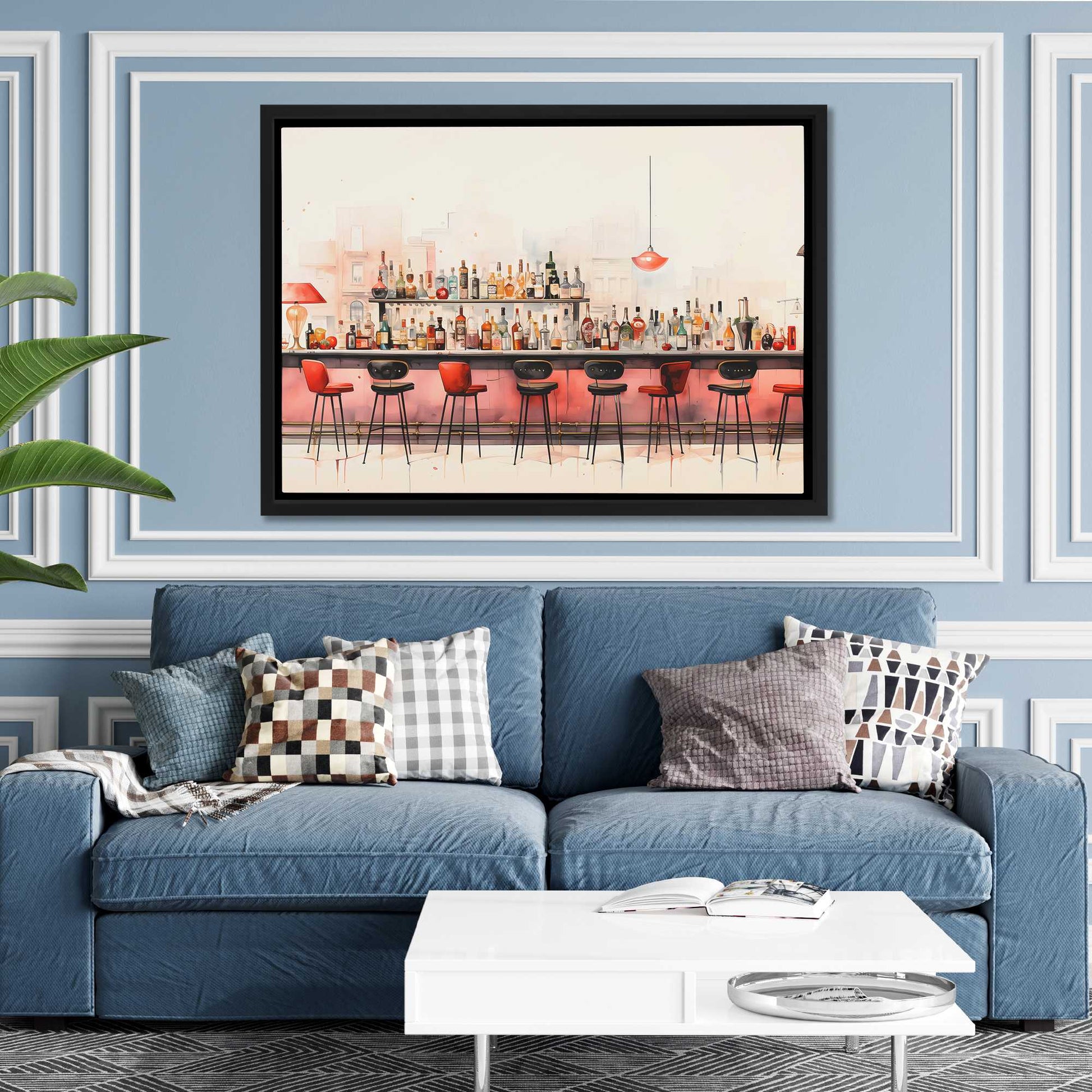 Cocktail Chronicles - Large Watercolor Canvas Print