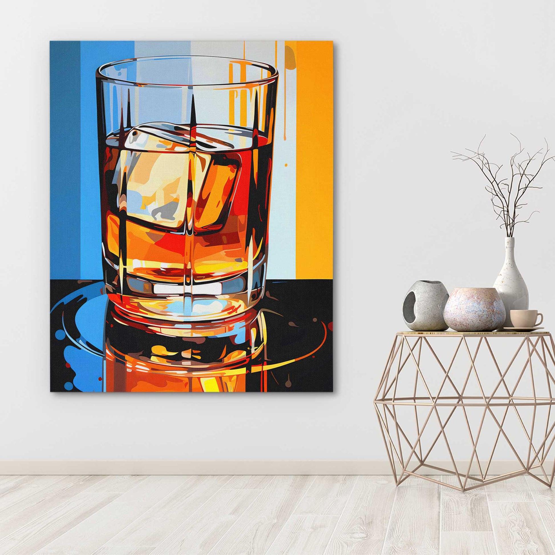 Cocktail Reverie - Large Abstract Canvas Print