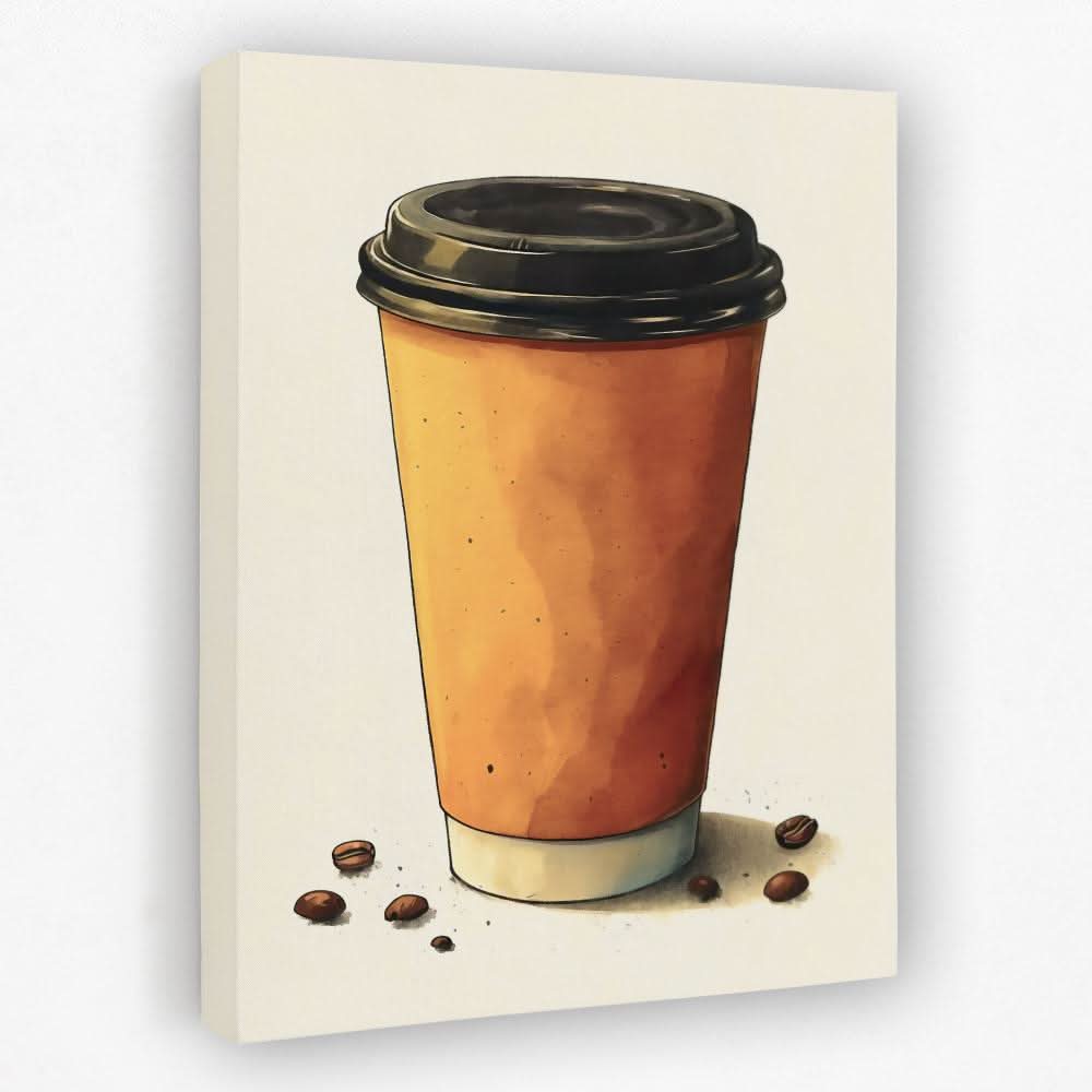 Coffee Beans - Cafe Canvas Wall Art