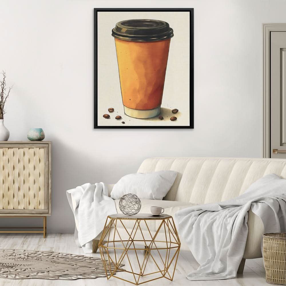 Coffee Beans - Cafe Art for Office