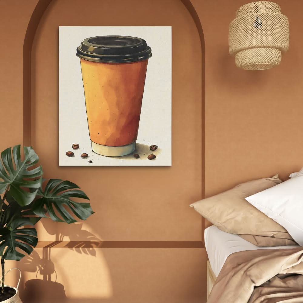 Coffee Beans - Large Canvas Print