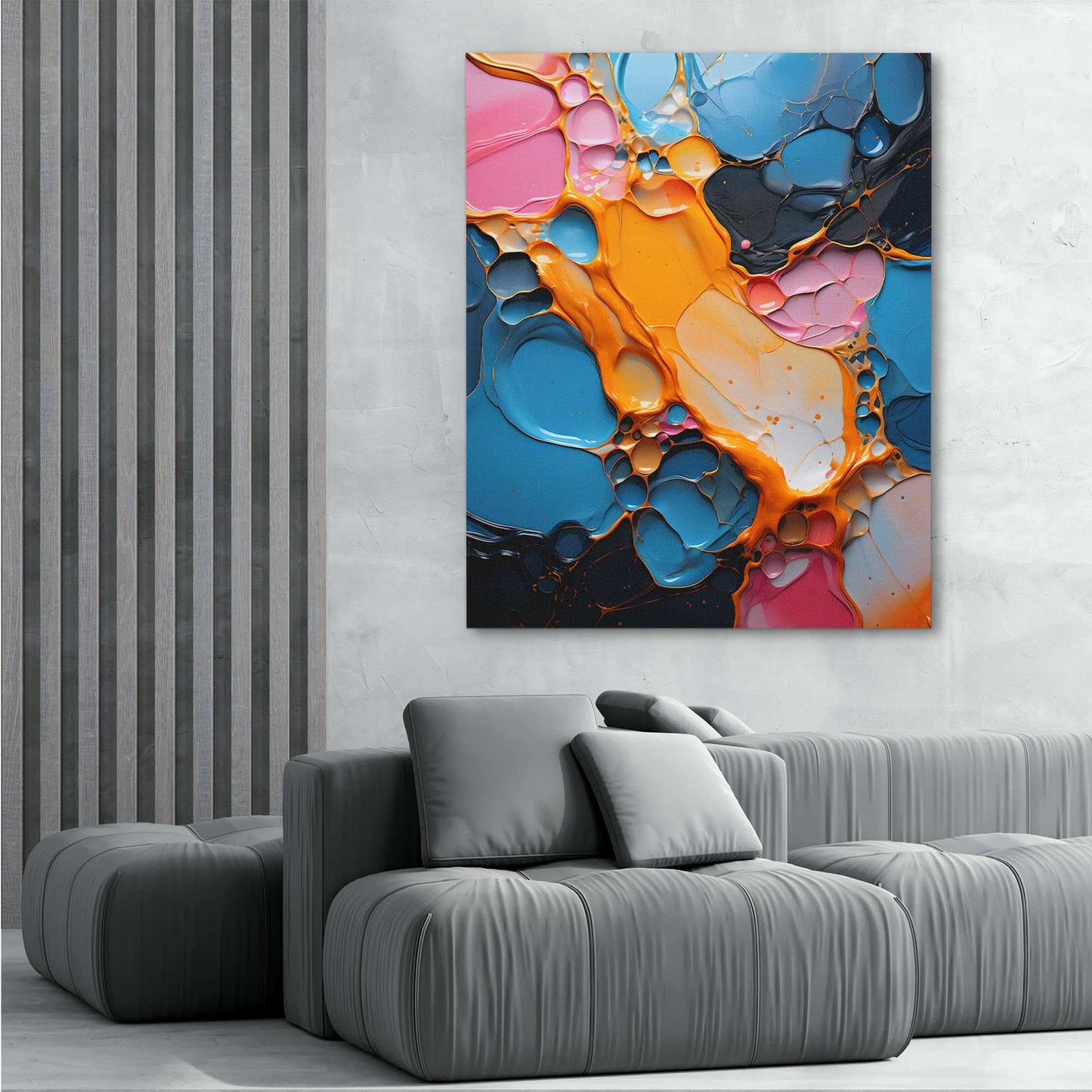 Colorful Chaos - Vertical Art