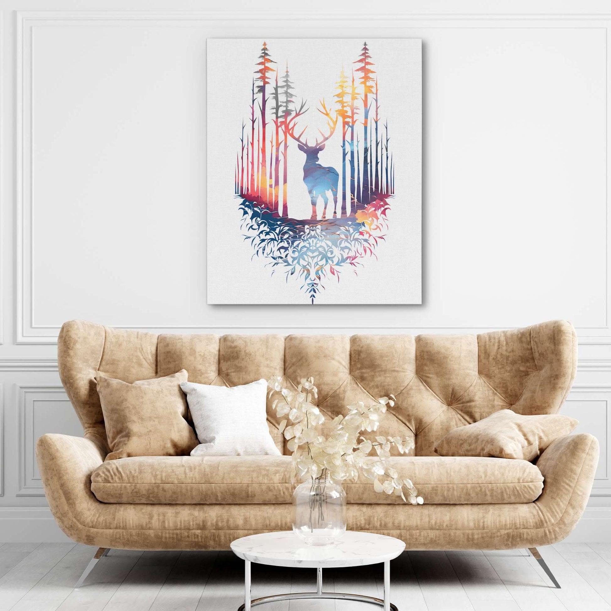 Colorful Deer - Wall Art Print