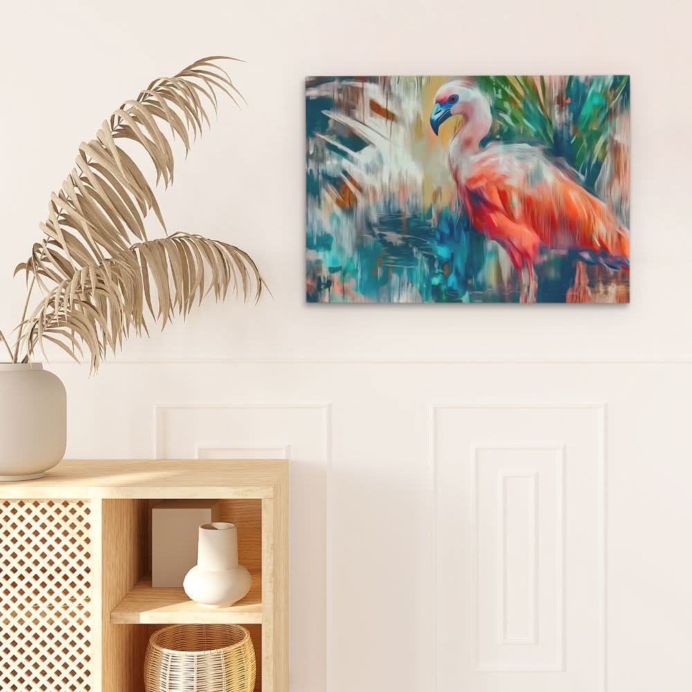 Colorful Flamingo Bird - Bird Art for Bedroom