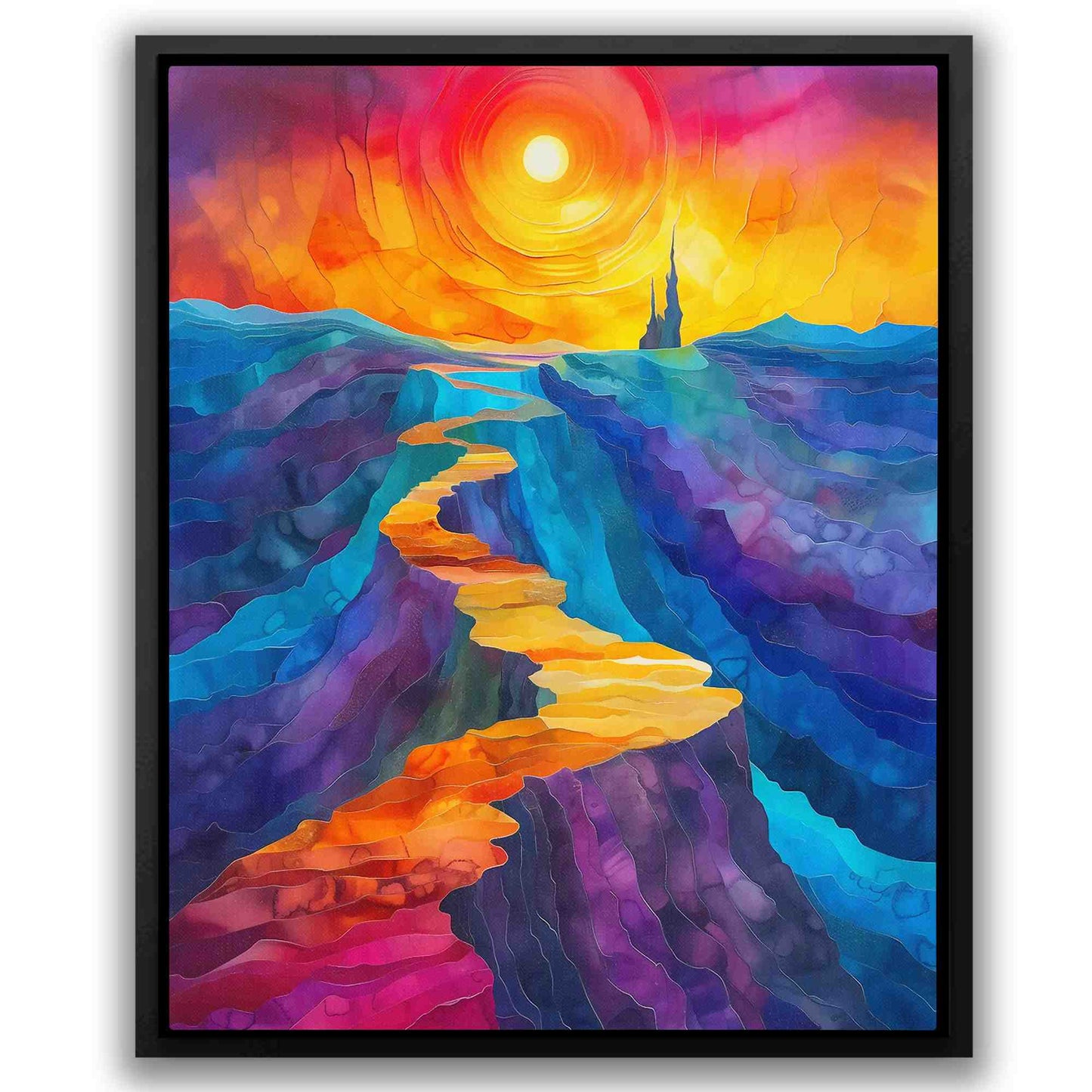 Colorful Harmony - Colorful Landscapes Canvas Print