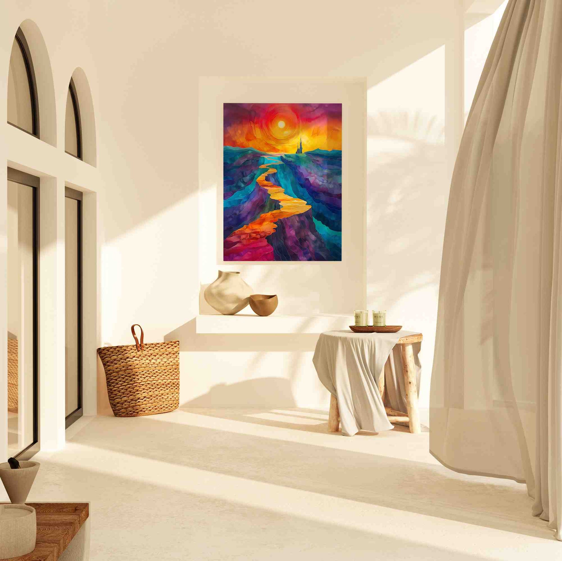Colorful Harmony - Large Abstract Canvas Print