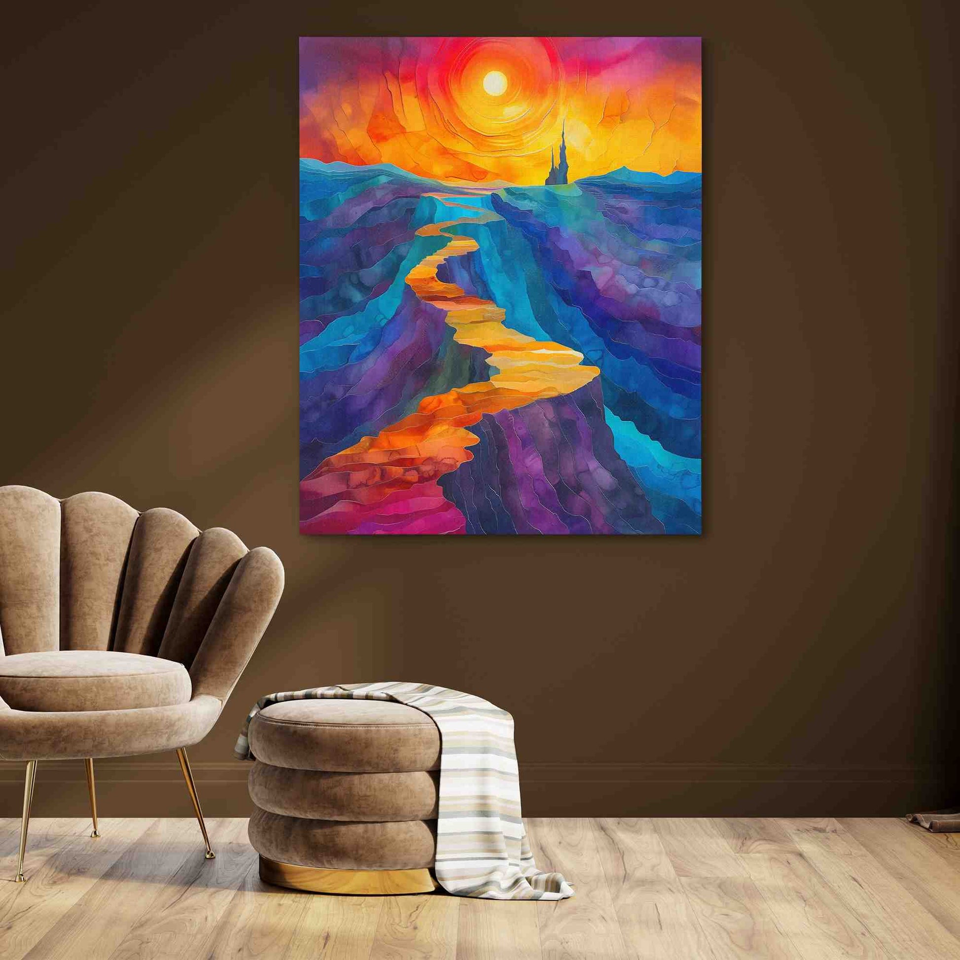 Colorful Harmony - Abstract Colorful Canvas Wall Art