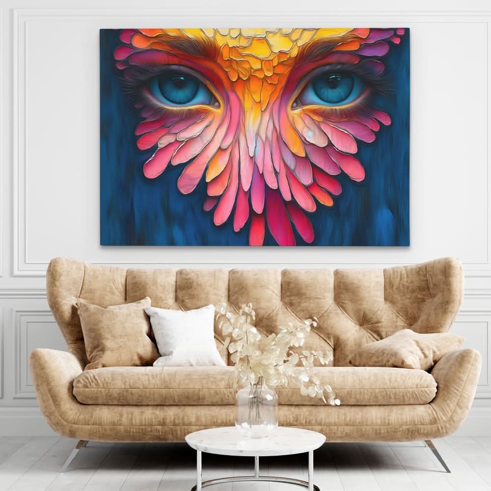 Colorful Soulful Eyes - Colorful Wall Art for Hallway
