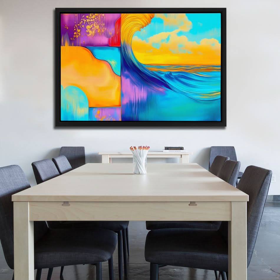 Complex Waveform - Colorful Wall Art for Dining Room