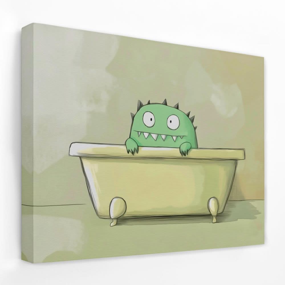 Confused Monster - Animals Canvas Wall Art