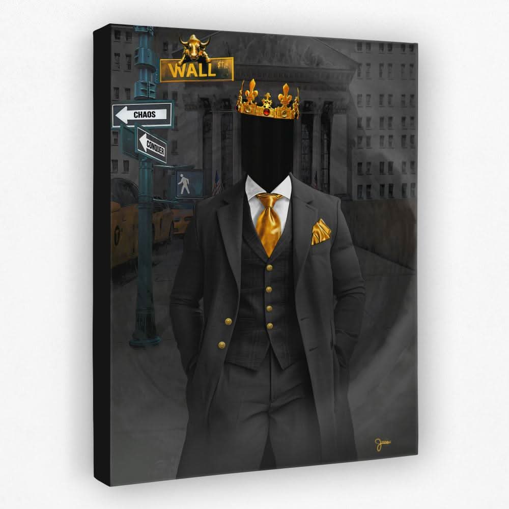 Conquer Wall Street - America Canvas Wall Art