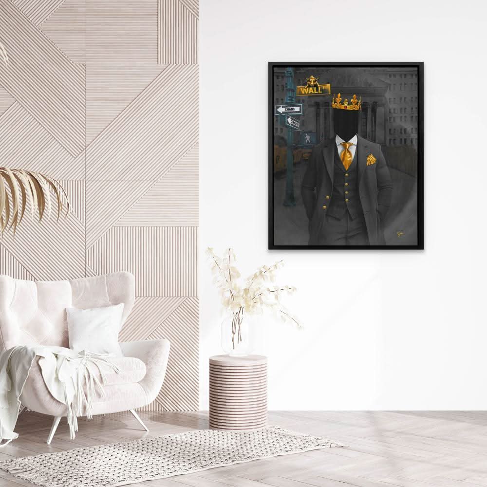 Conquer Wall Street - Oversized America Canvas Wall Art