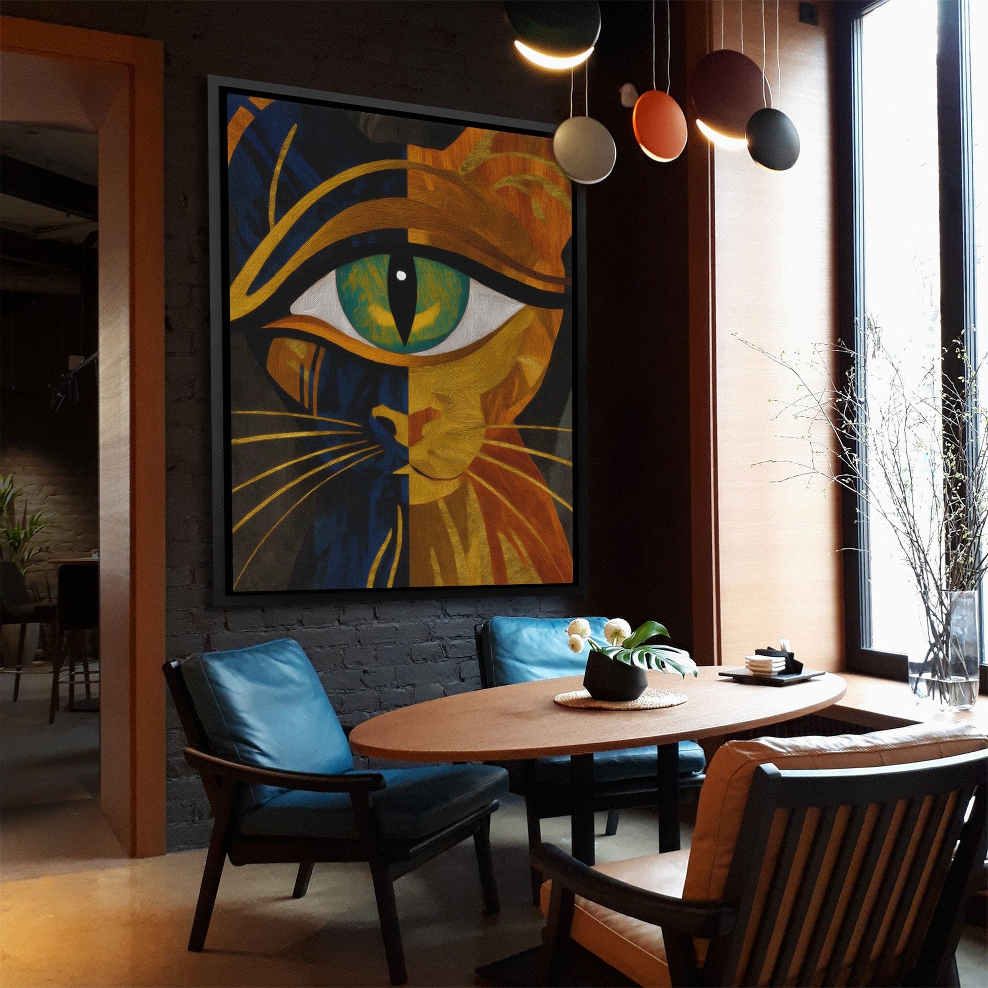 Copper Cat Oracle II - Luxury Wall Art