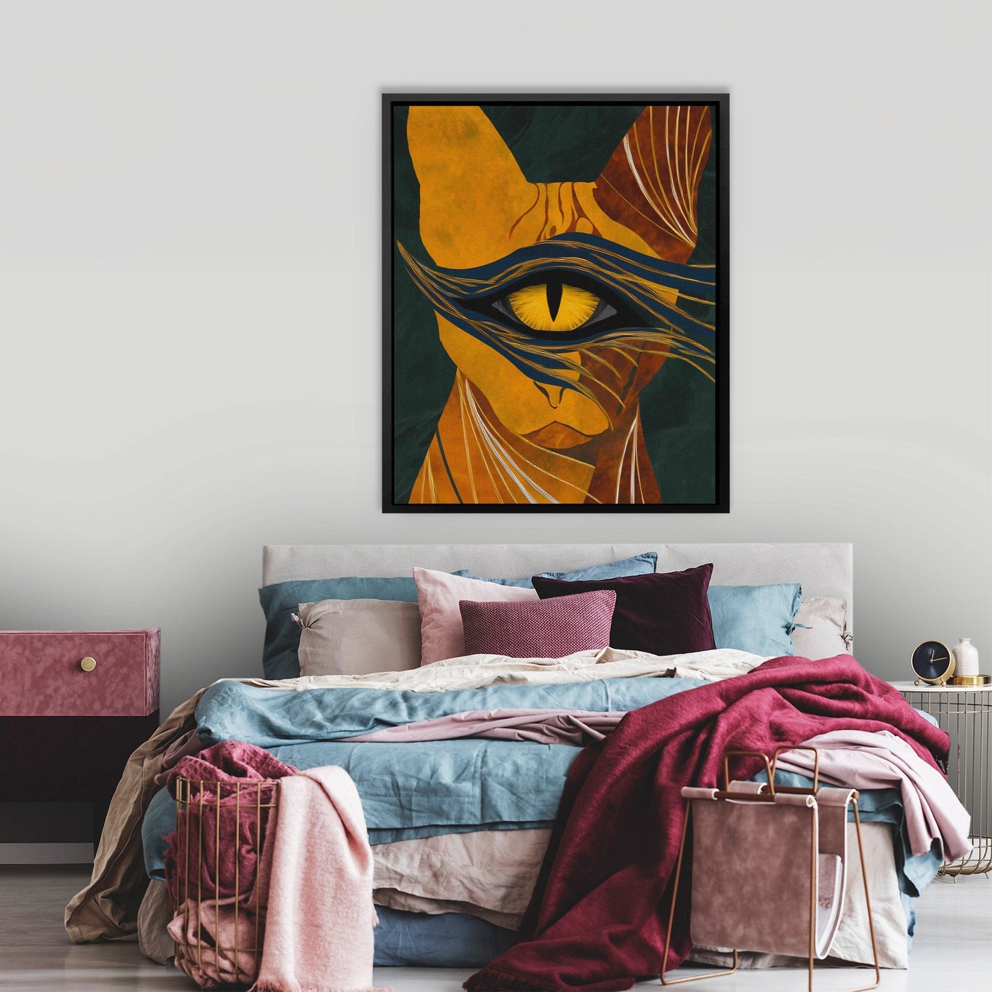 Copper Cat Oracle - Luxury Wall Art