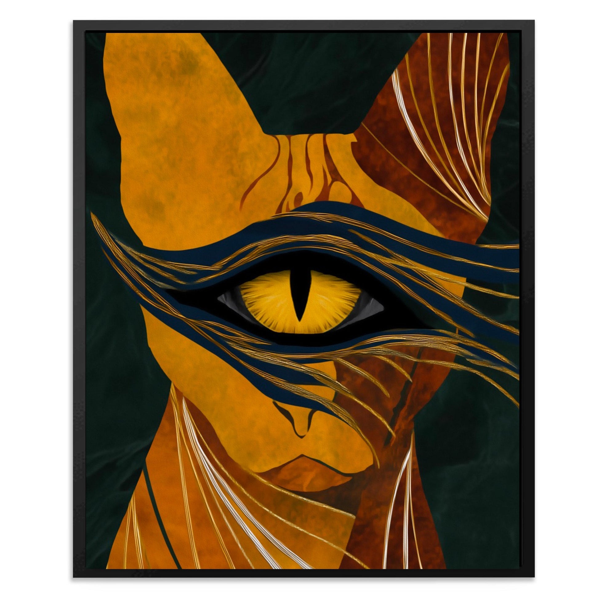 Copper Cat Oracle - Luxury Wall Art