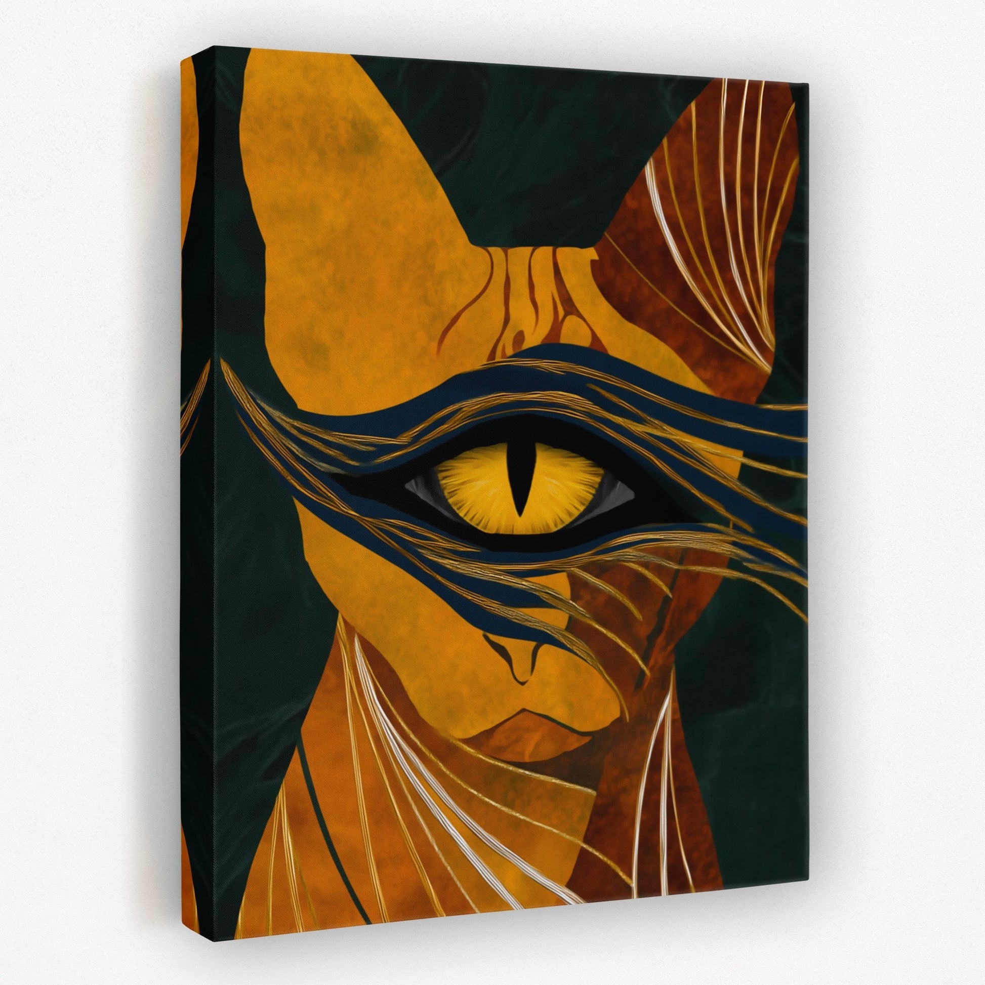 Copper Cat Oracle - Luxury Wall Art