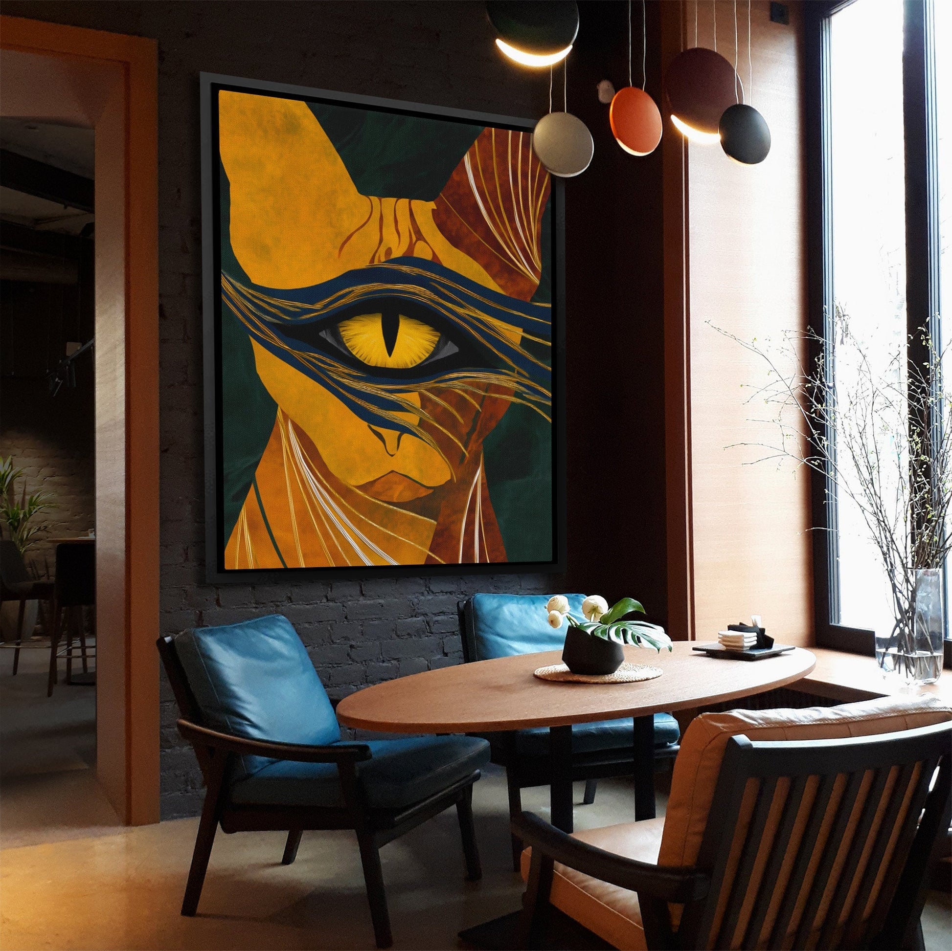 Copper Cat Oracle - Luxury Wall Art