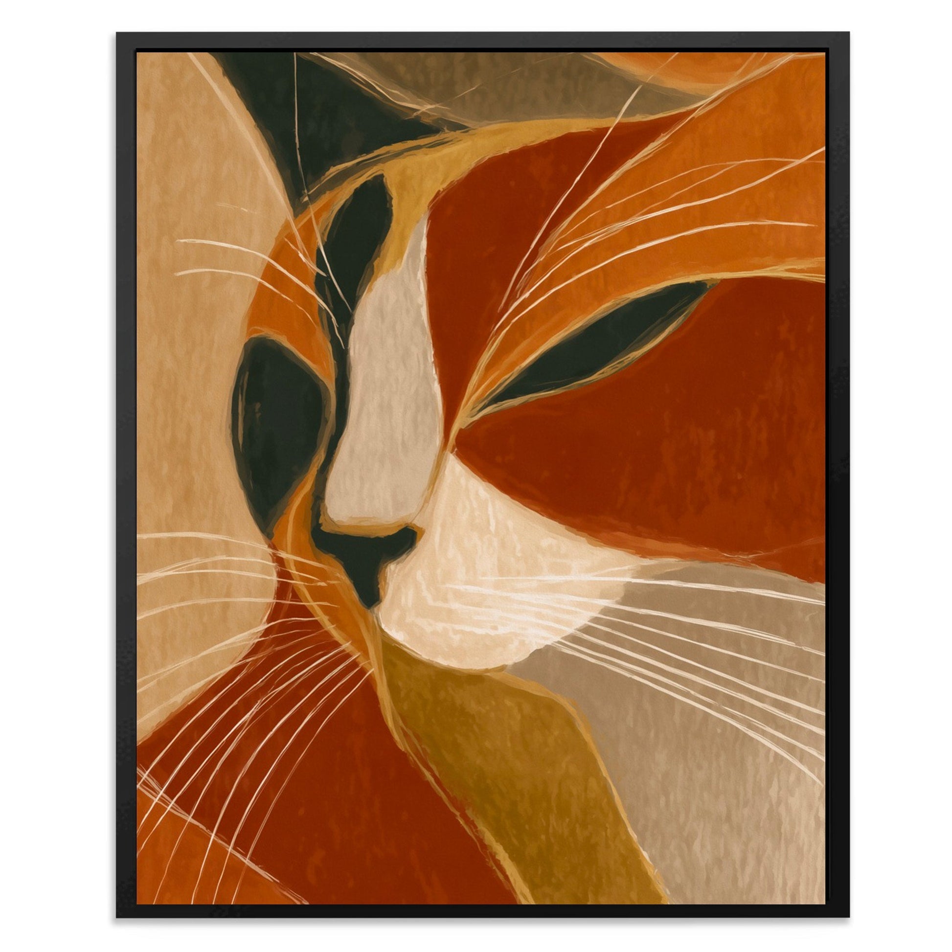 Copper Feline Oracle - Luxury Wall Art