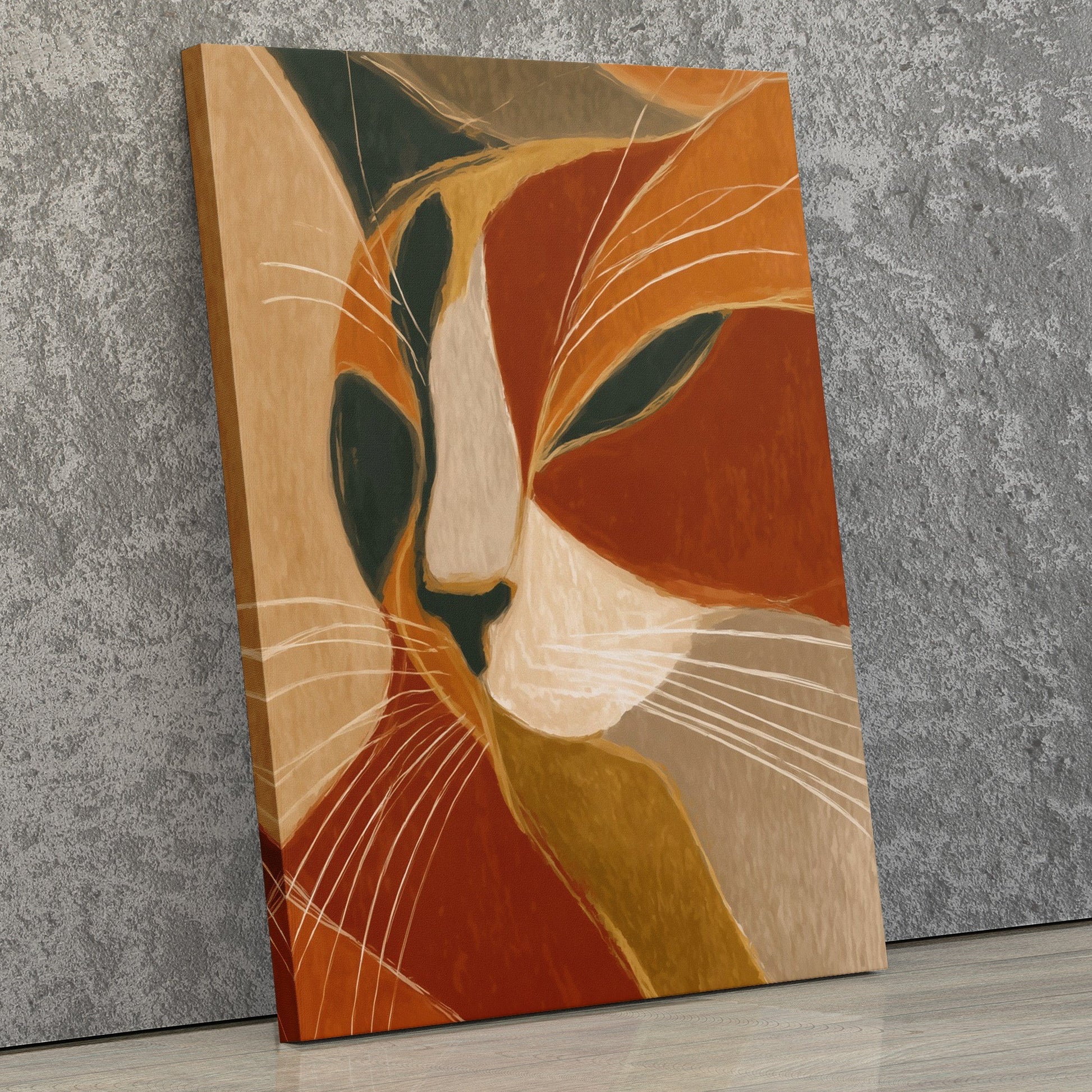 Copper Feline Oracle - Luxury Wall Art