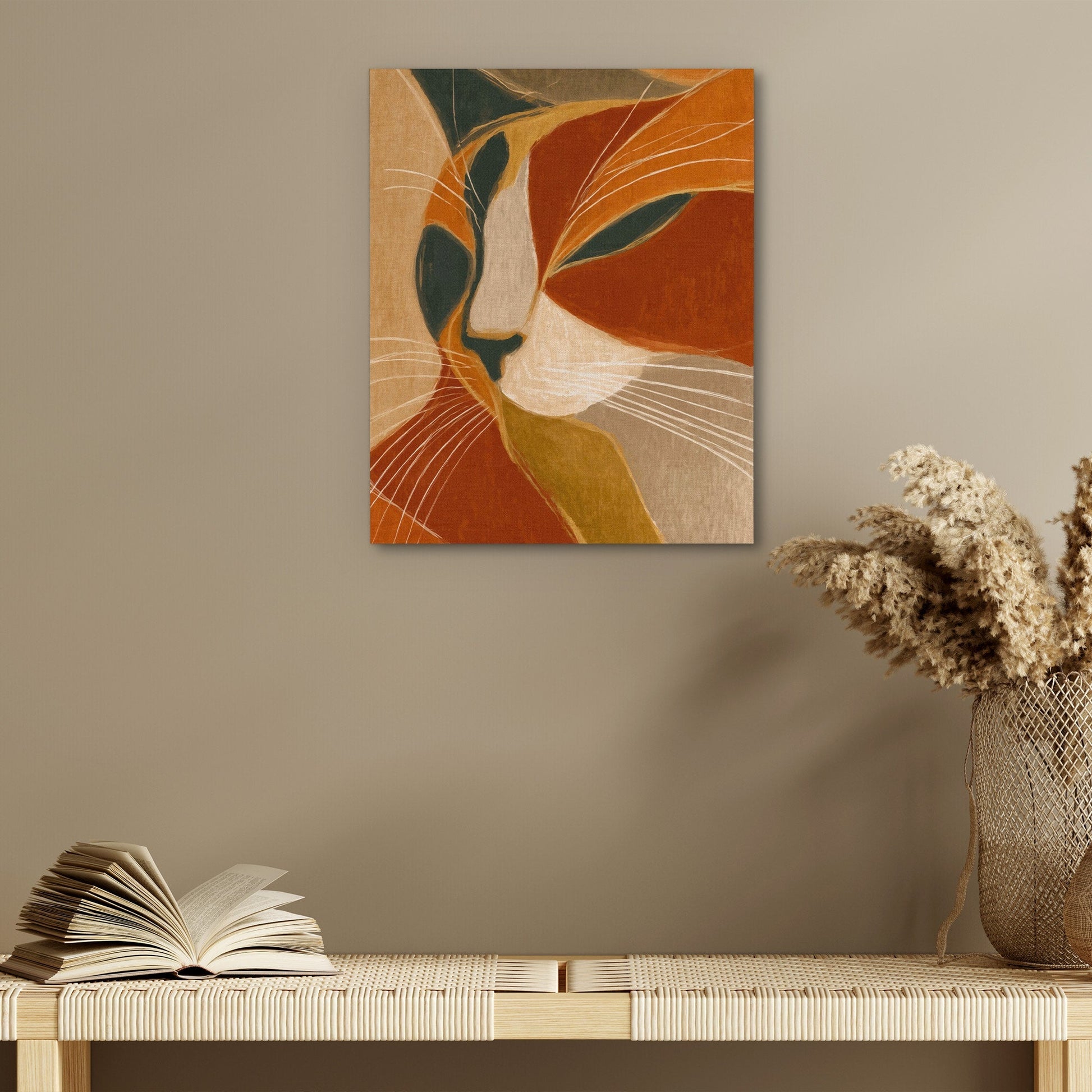 Copper Feline Oracle - Luxury Wall Art