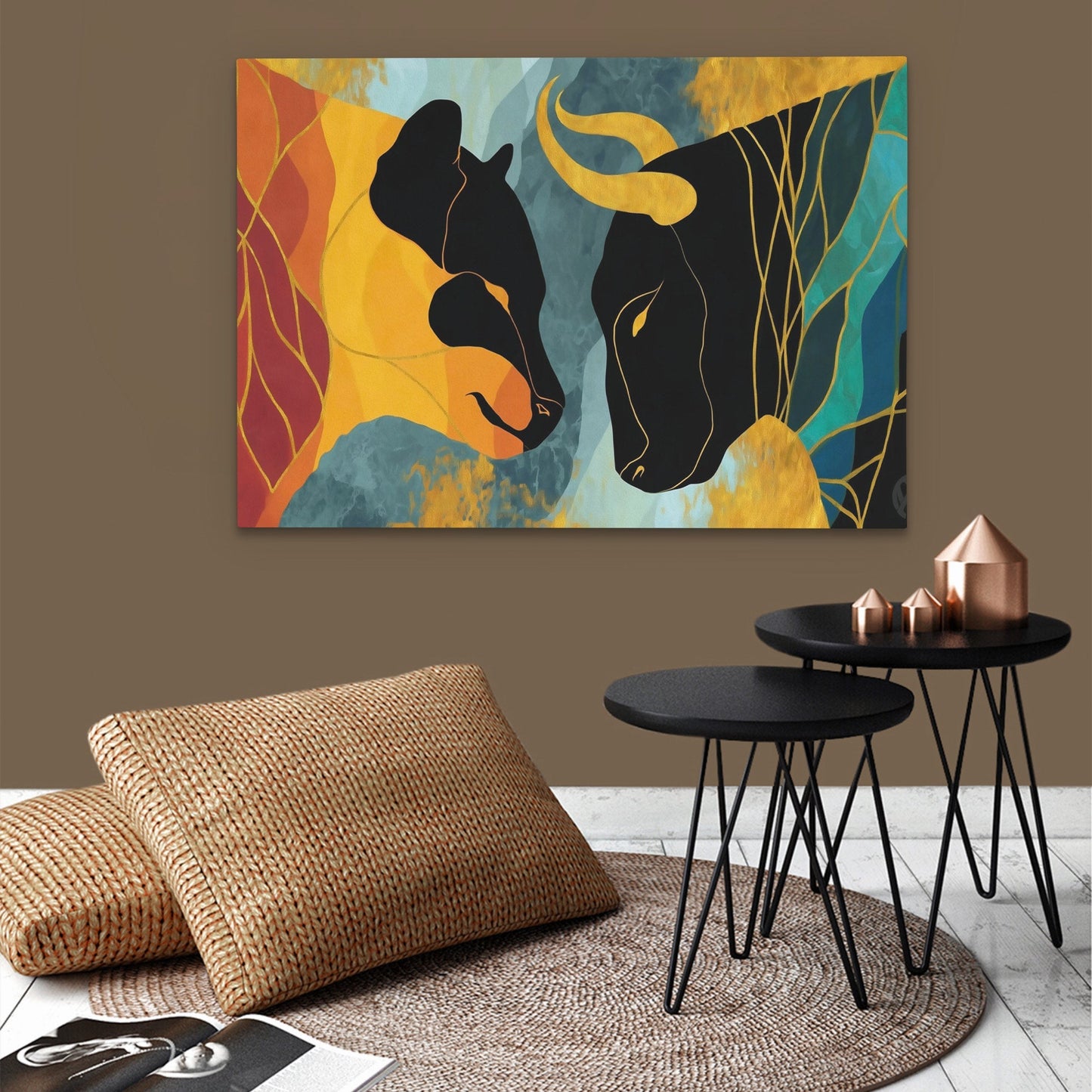 Copper Rivals - Luxury Wall Art