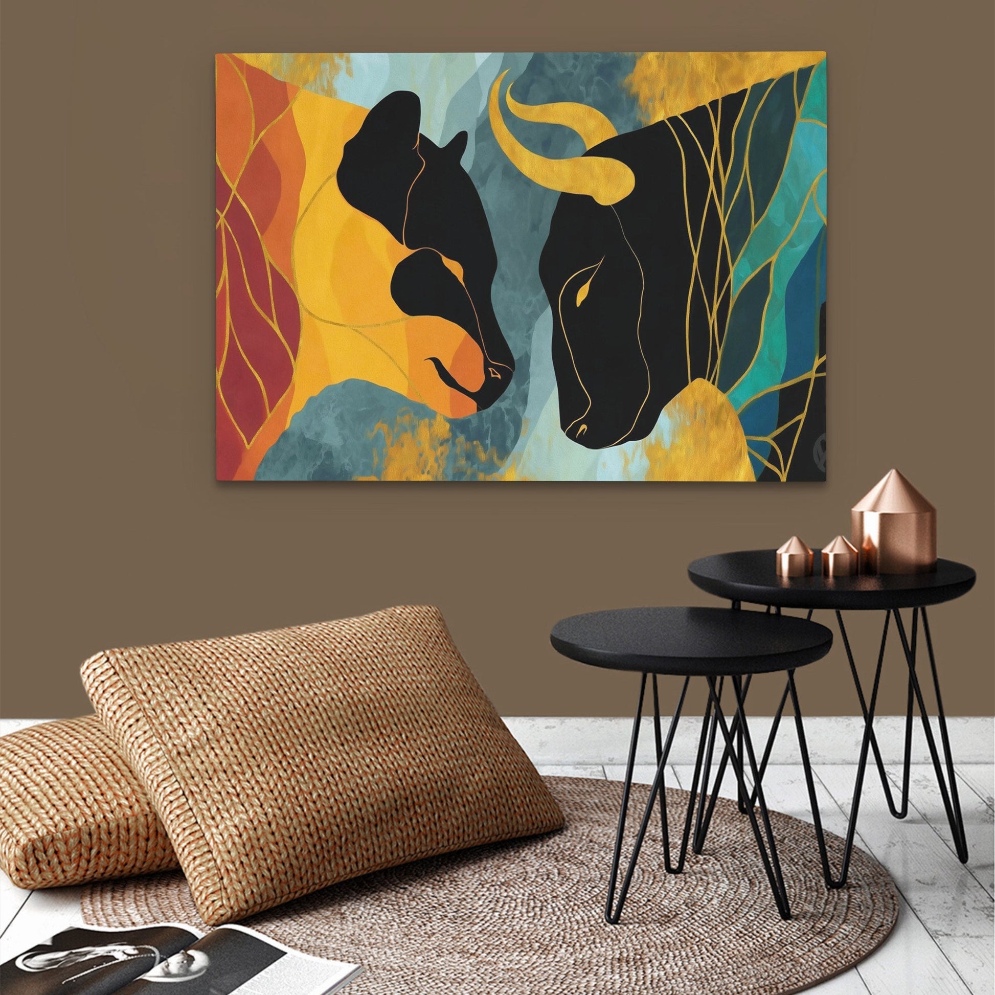 Copper Rivals - Luxury Wall Art