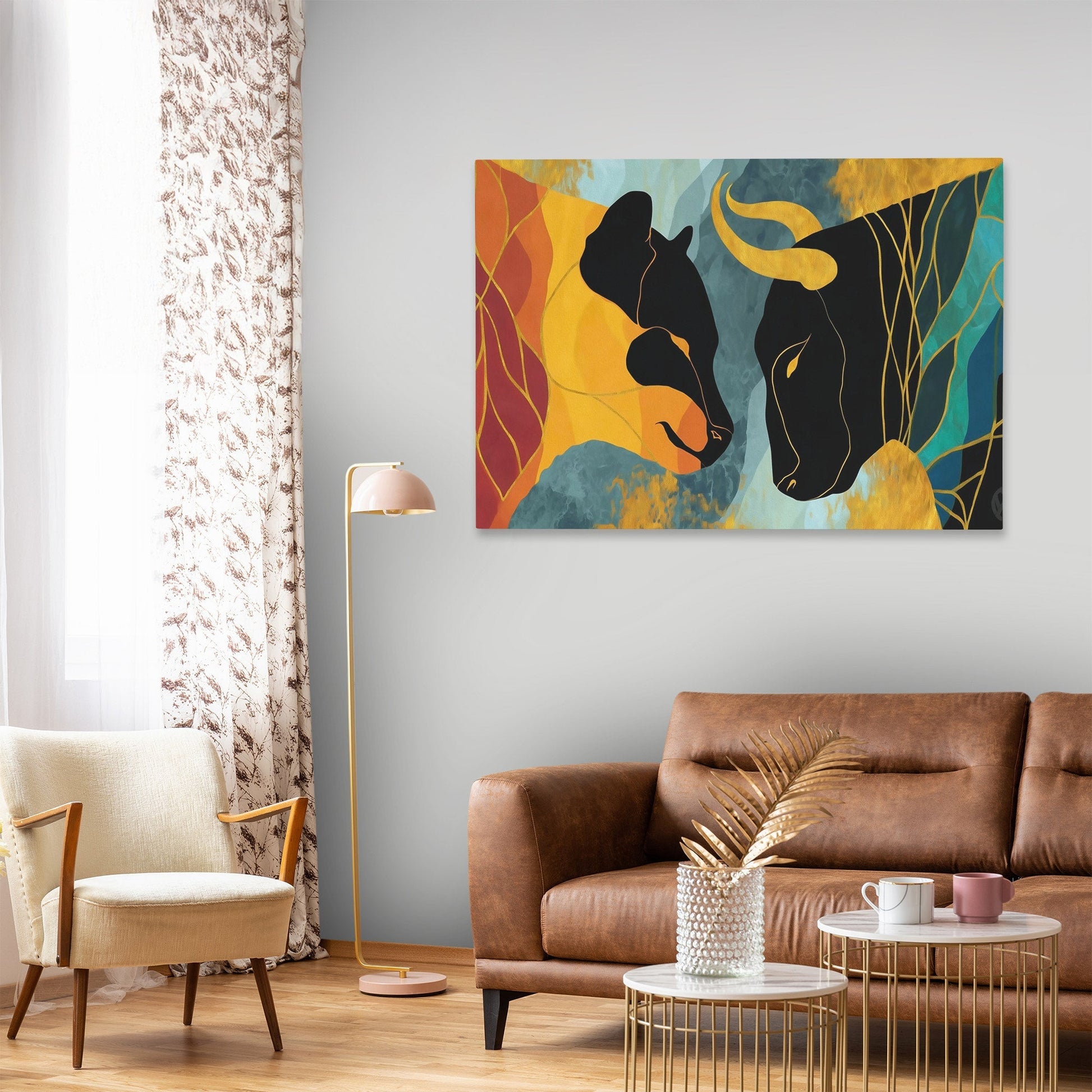 Copper Rivals - Luxury Wall Art