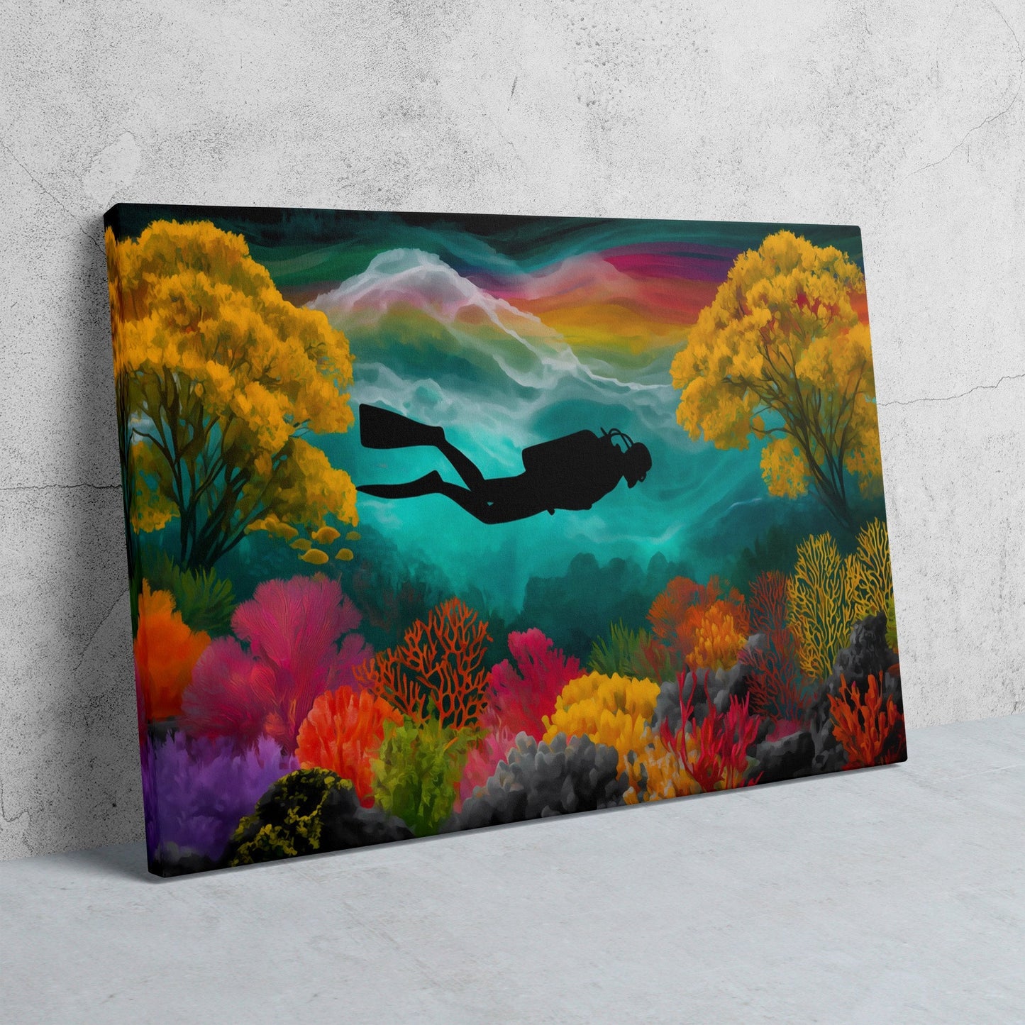 Coral Garden Dreamer - Luxury Wall Art