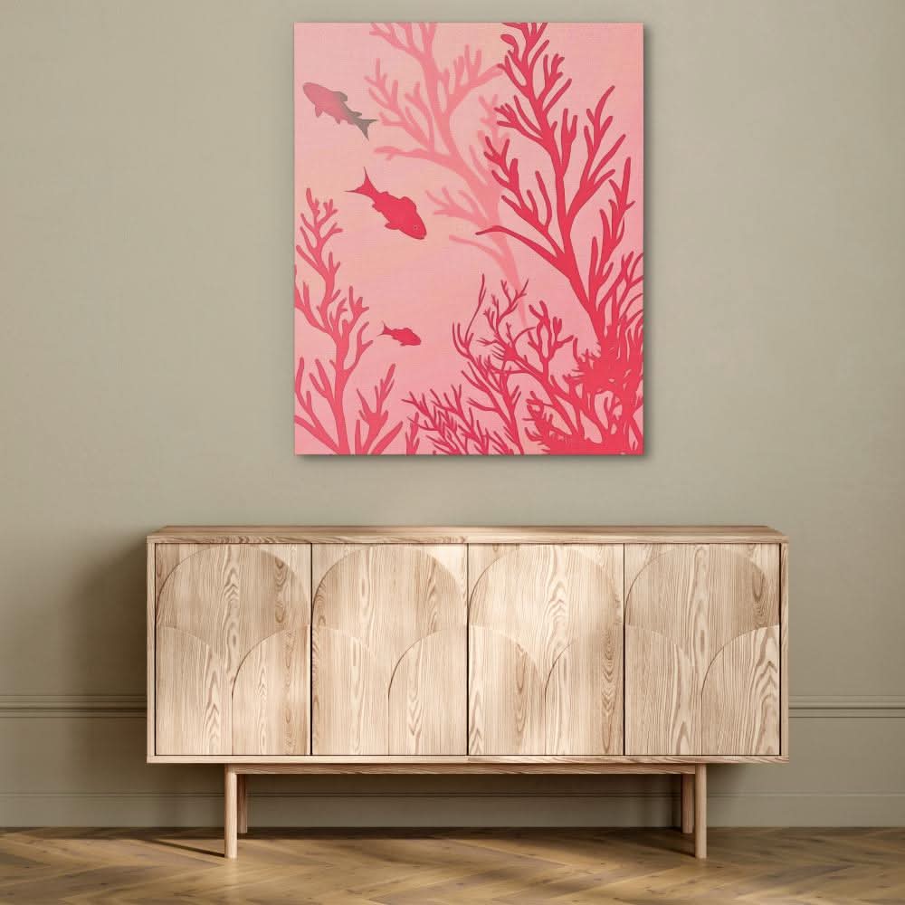 Coral Reef Life - Large Canvas Print