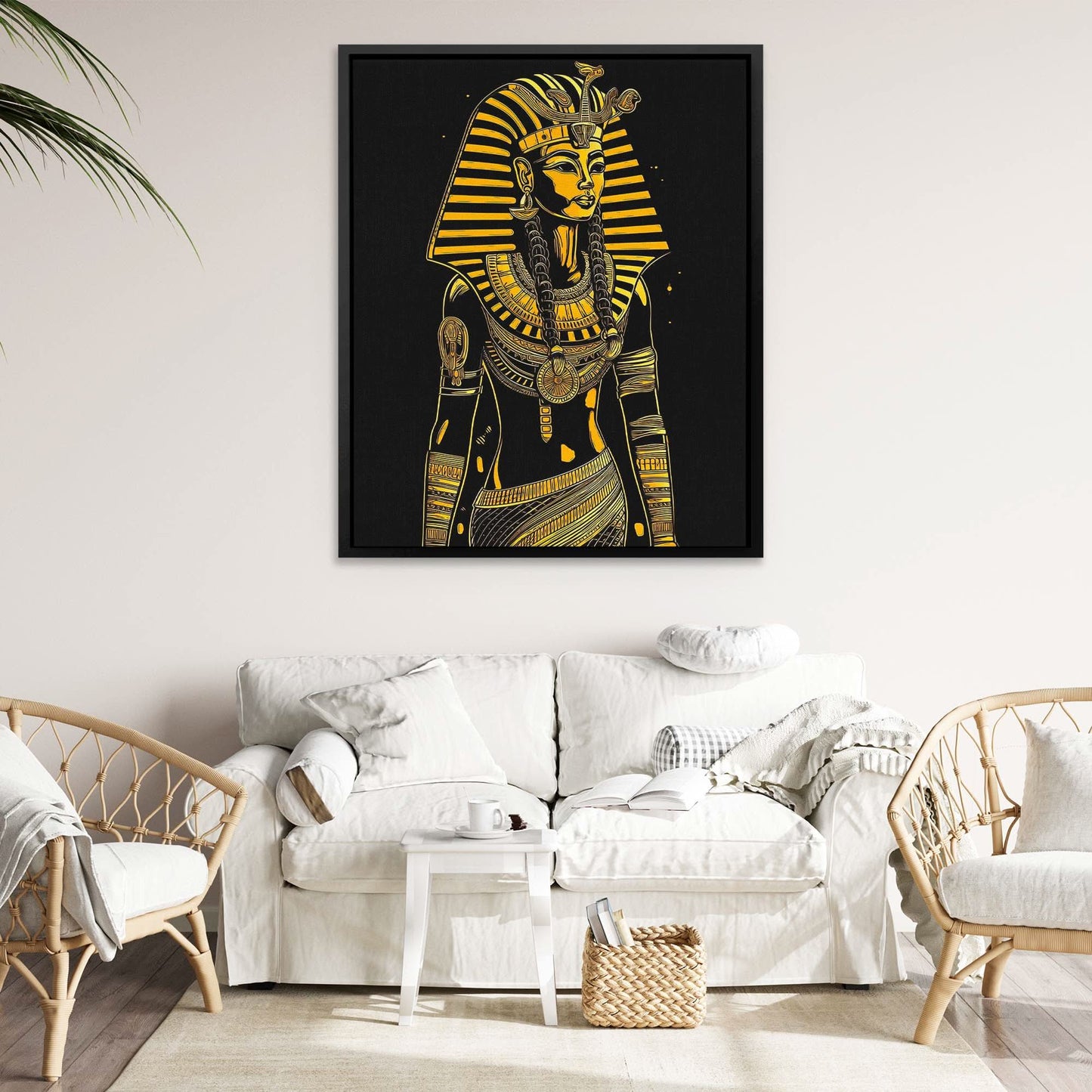 Coronation of a Queen - Oversized Egyptian Canvas Wall Art