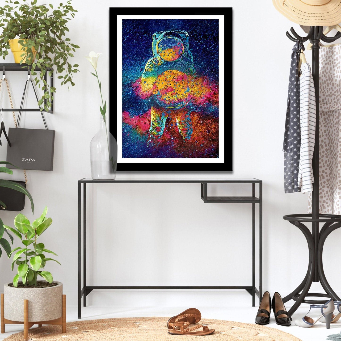 Cosmic Astronaut Semi-gloss Print - Canvas Wall Art