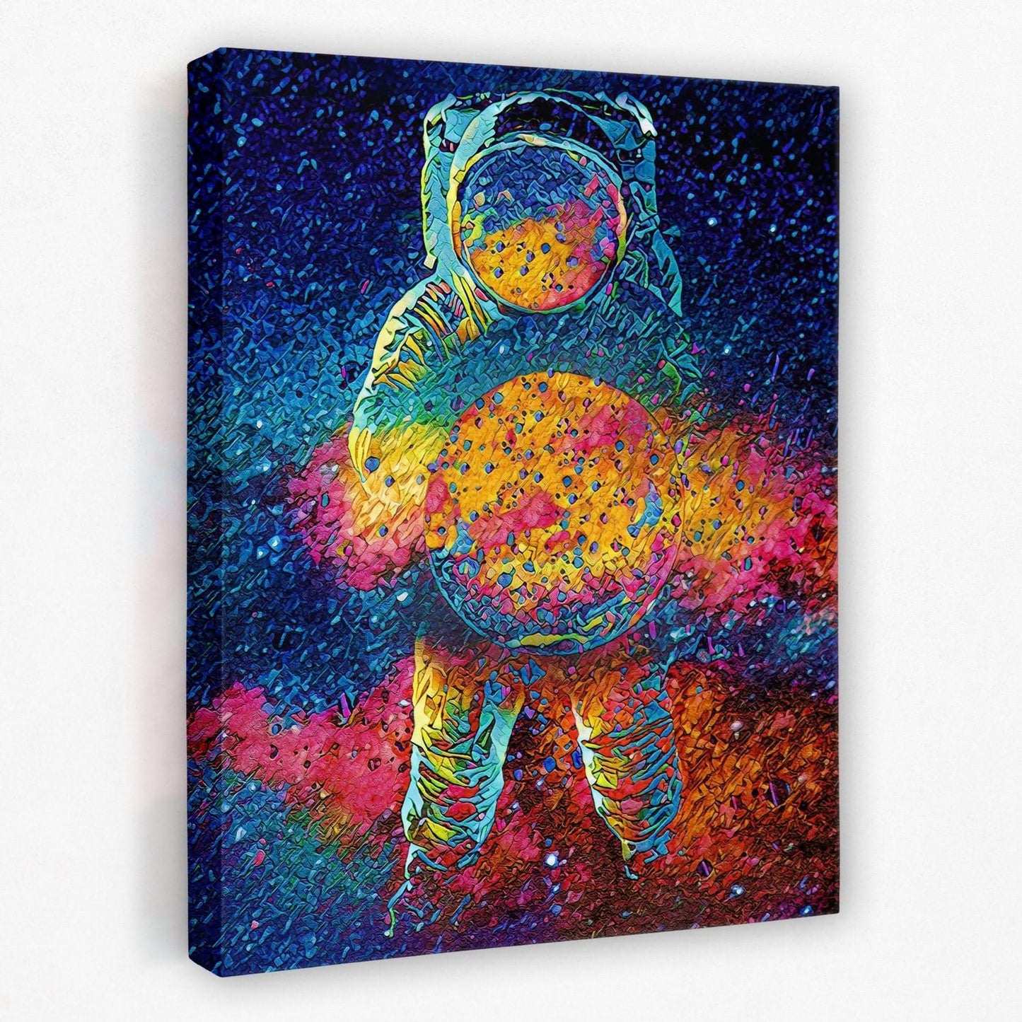 Cosmic Bang - Astronaut Canvas Wall Art