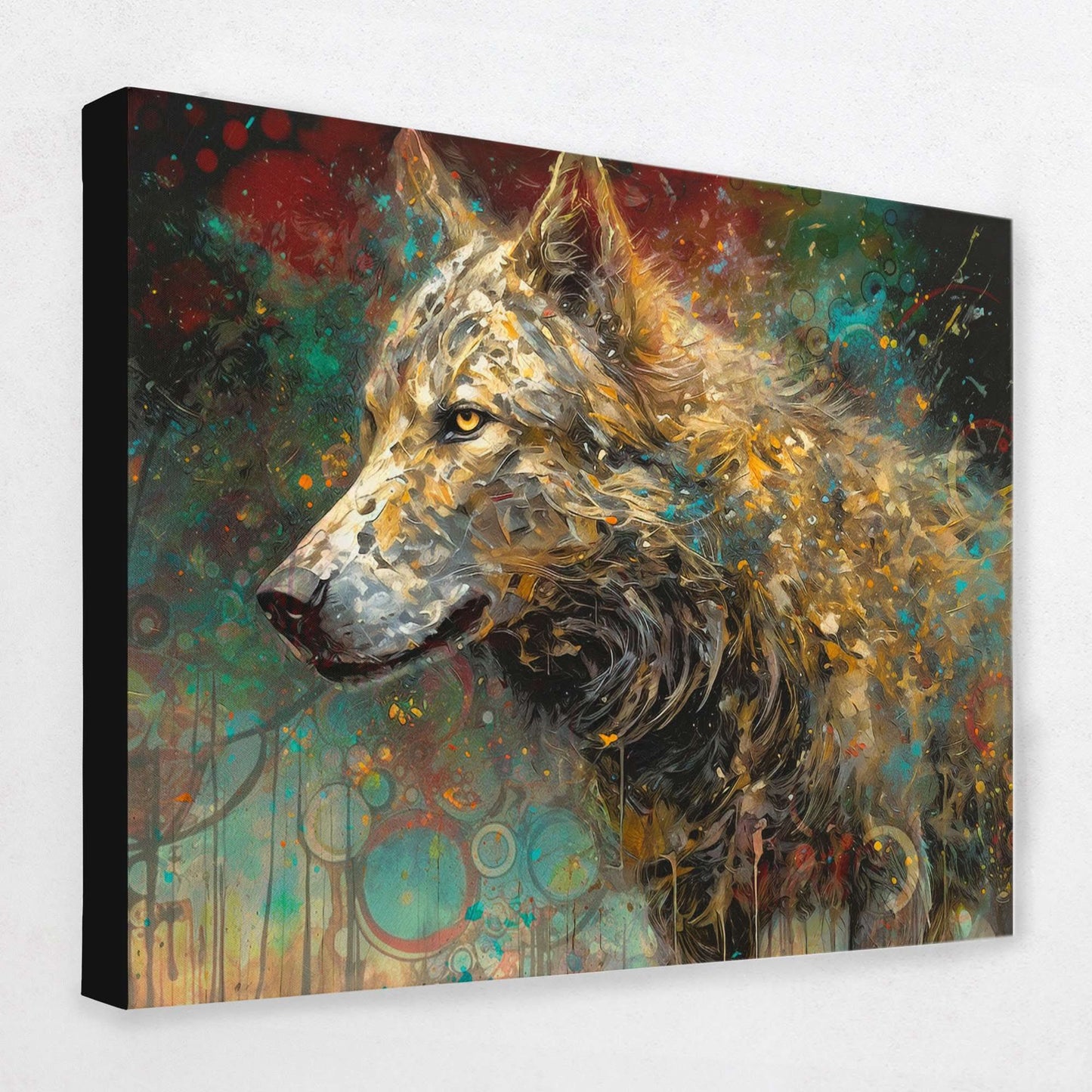 Cosmic Canine - Animals Canvas Wall Art