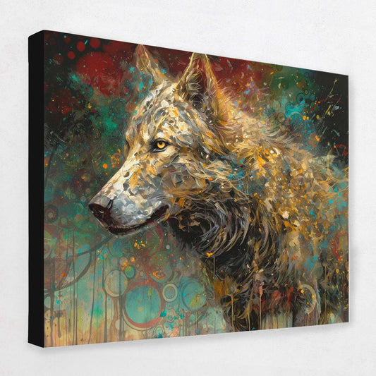 Cosmic Canine - Animals Canvas Wall Art