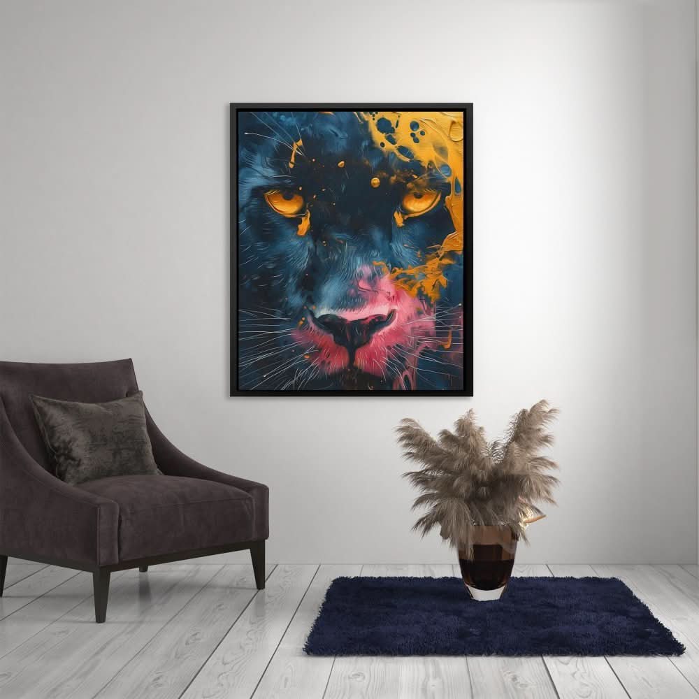 Cosmic Guardian - Large Abstract Canvas Print
