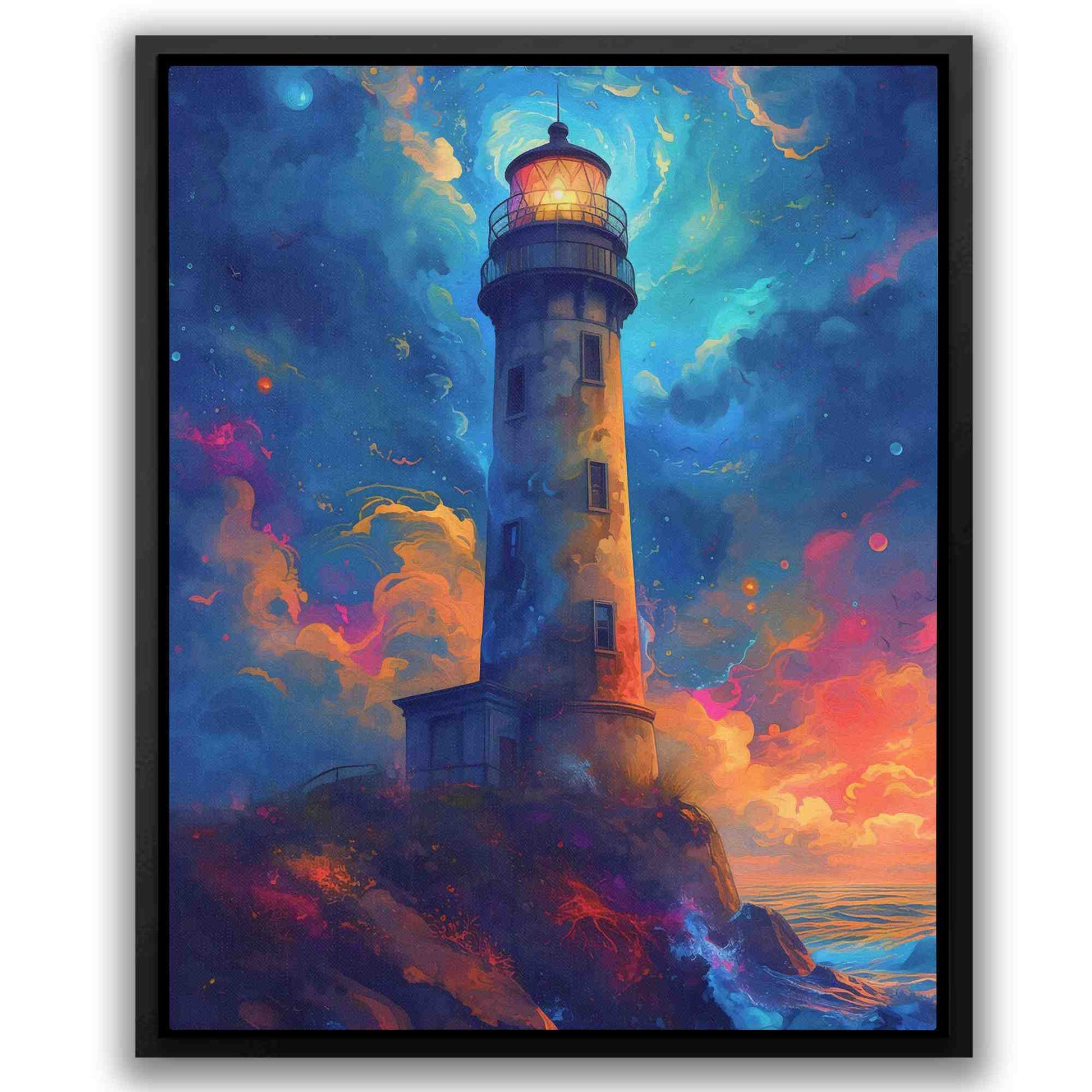 Cosmic Outlook - Purple Coastal Canvas Print