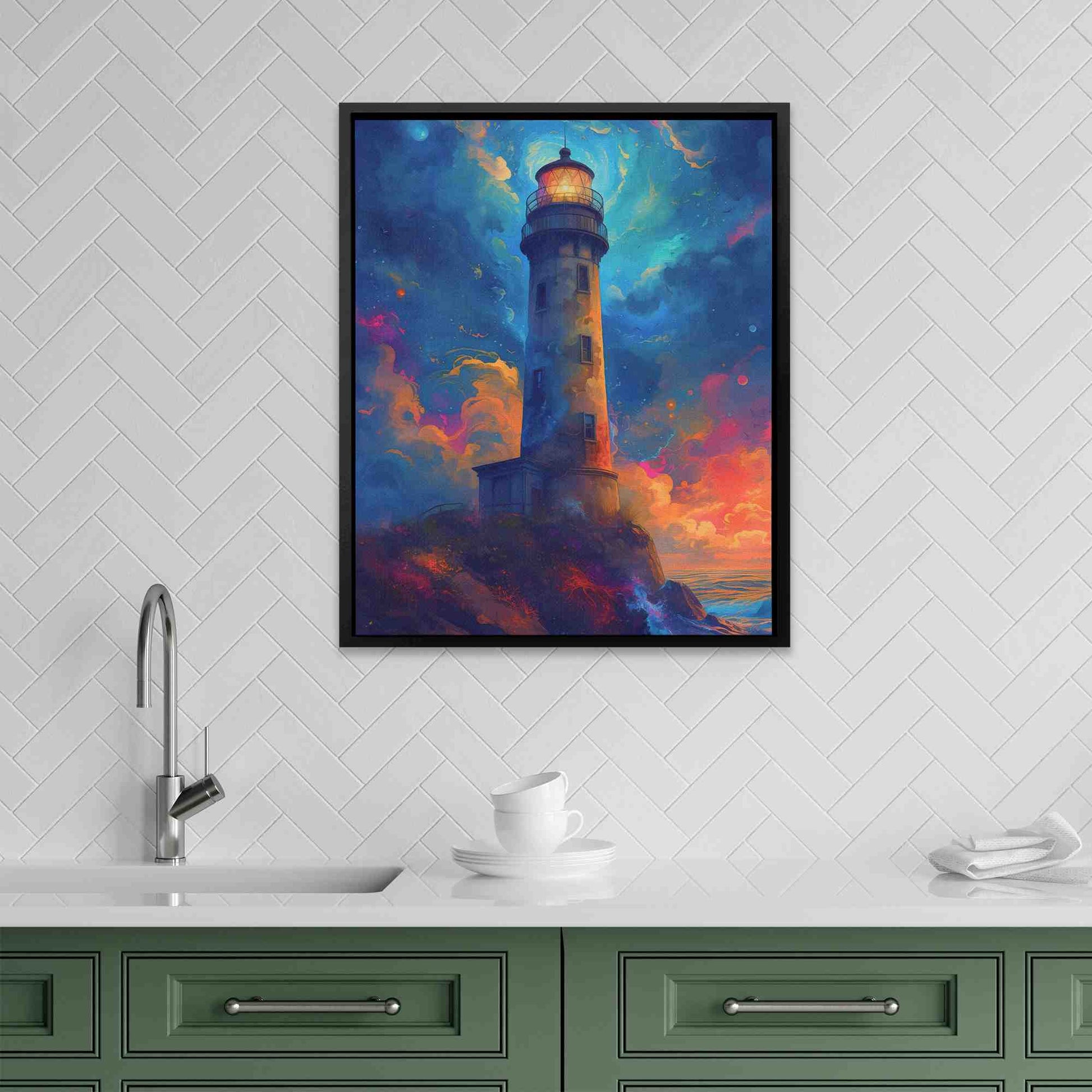 Cosmic Outlook - Purple Wall Art