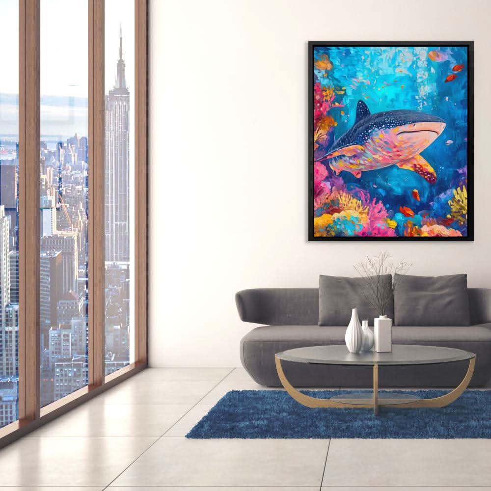 Cosmic Reef - Colorful Canvas Wall Art