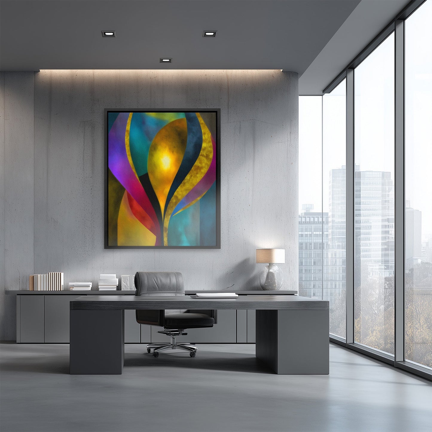 Cosmic Ribbon Dance - Luxury Wall Art