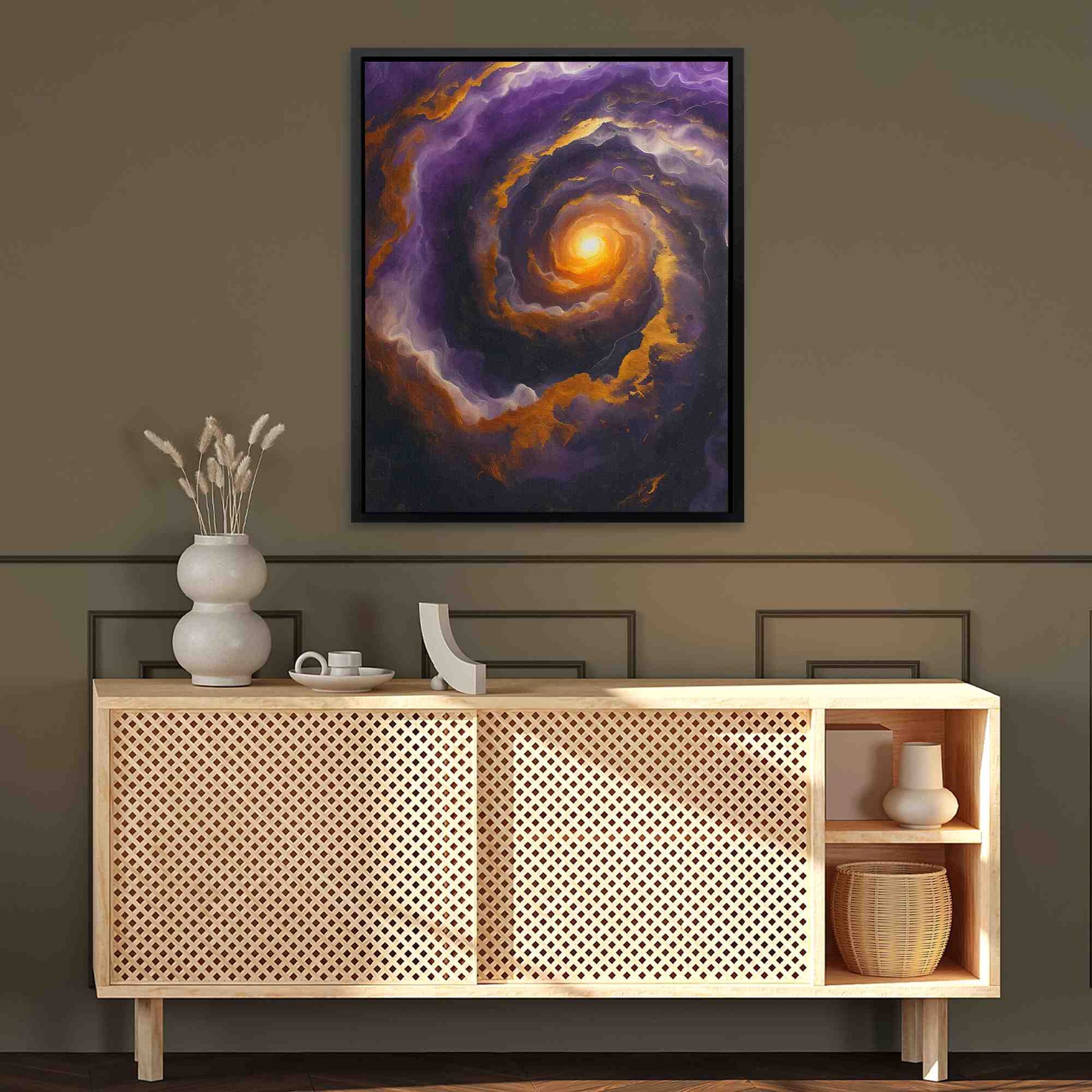 Cosmic Storm - Purple Wall Art
