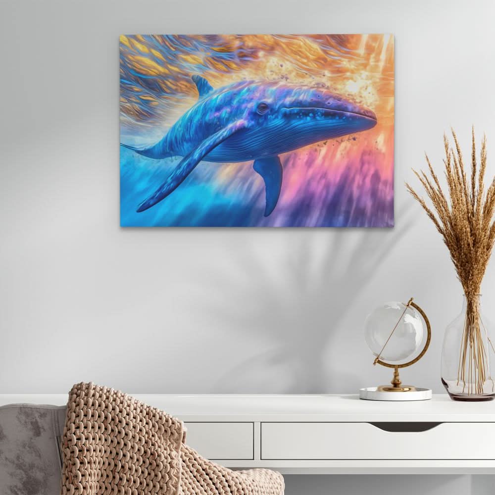Cosmic Whale - Beach House Art for Bedroom