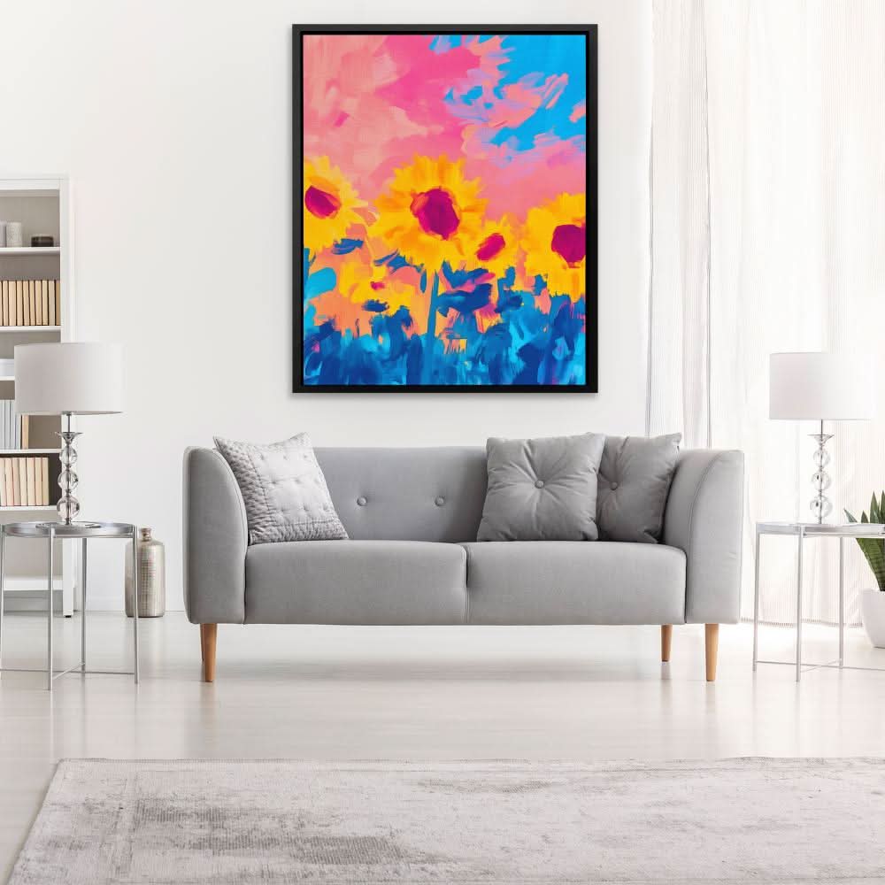 Cotton Candy Fields - Entryway Art for Kitchen