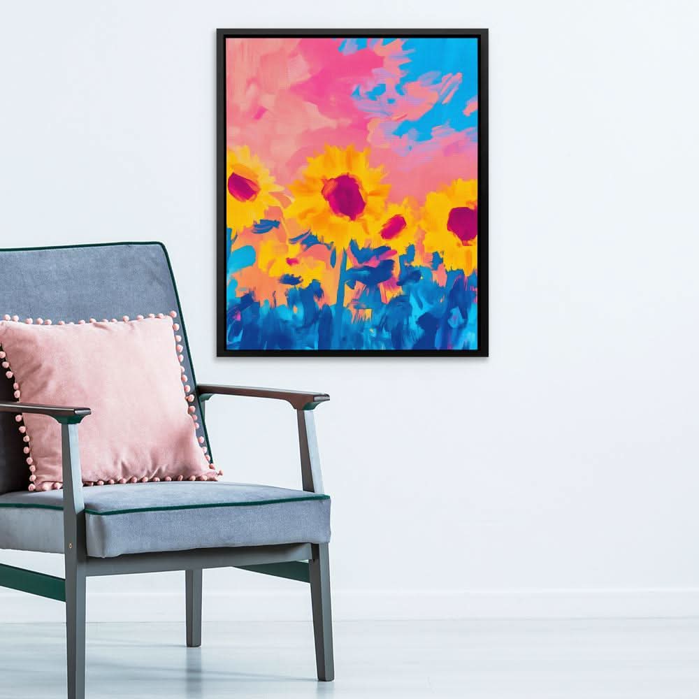 Cotton Candy Fields - Large Canvas Print
